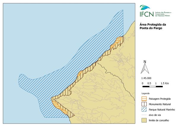 Delimitações do Monumento Natural e de outras áreas classificadas ©IFCN